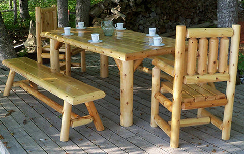 Outdoor Log Dining Sets