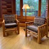 Single Log Chair with Cushion