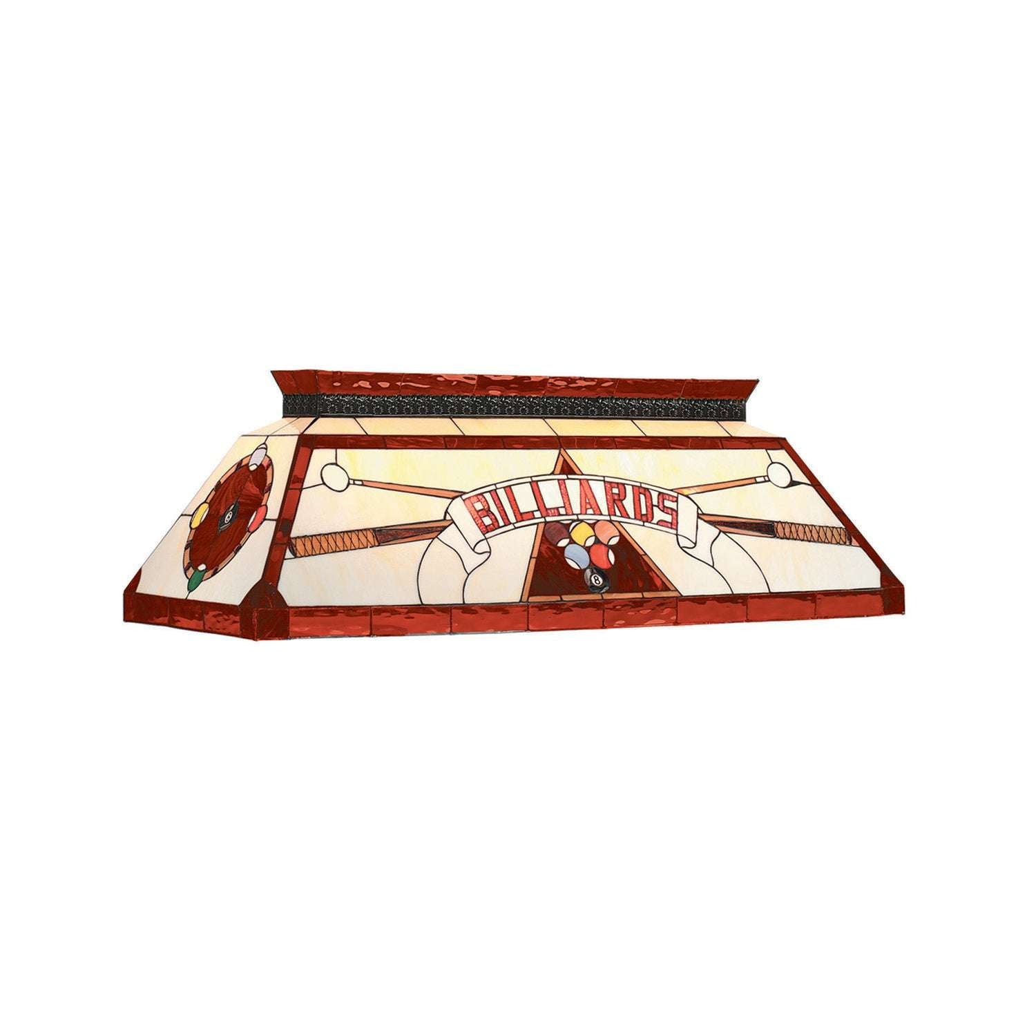 44" Tiffany Billiard Light - Red