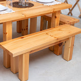 70" Pine Dining Bench