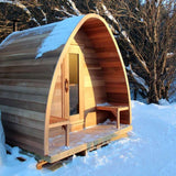 Red Cedar Pod Sauna with porch