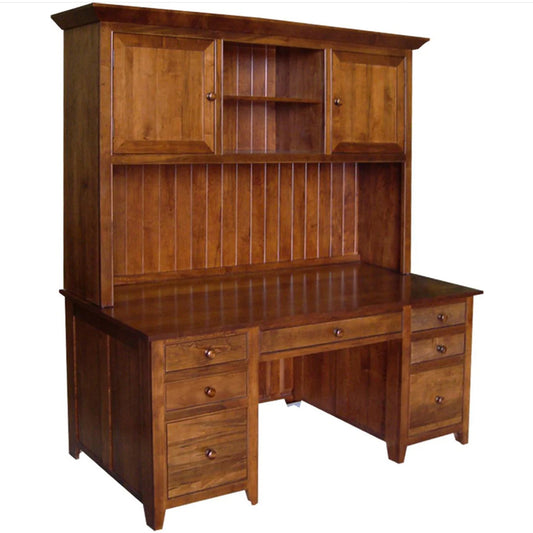 A Series Office Desk with Hutch - 32" × 72"
