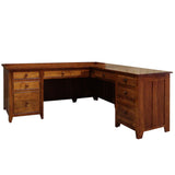 A Series Office Desk with Return - 32" × 72"