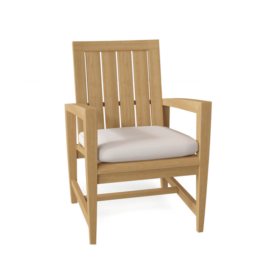Teak Amalfi Dining Arm Chair with Cushion