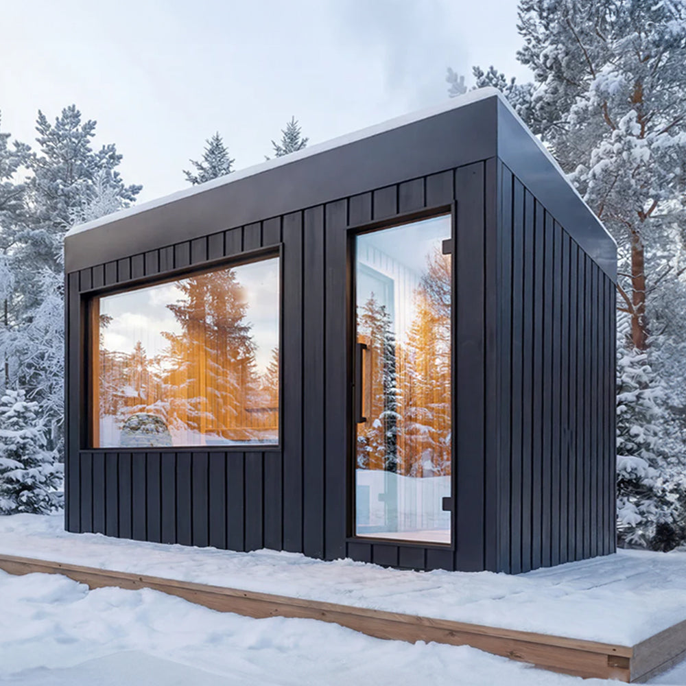 Astra Outdoor Cedar Sauna with SIP insulation