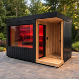 Astra Outdoor Cedar Sauna with Lights