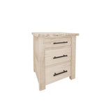 Coastal 3 Drawer Nightstand