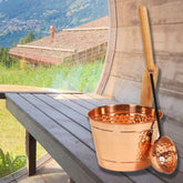 Rento Copper Sauna Bucket and Ladle