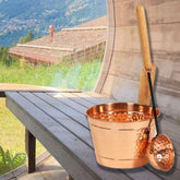 Rento Copper Sauna Bucket and Ladle