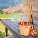 Rento Copper Sauna Bucket and Ladle