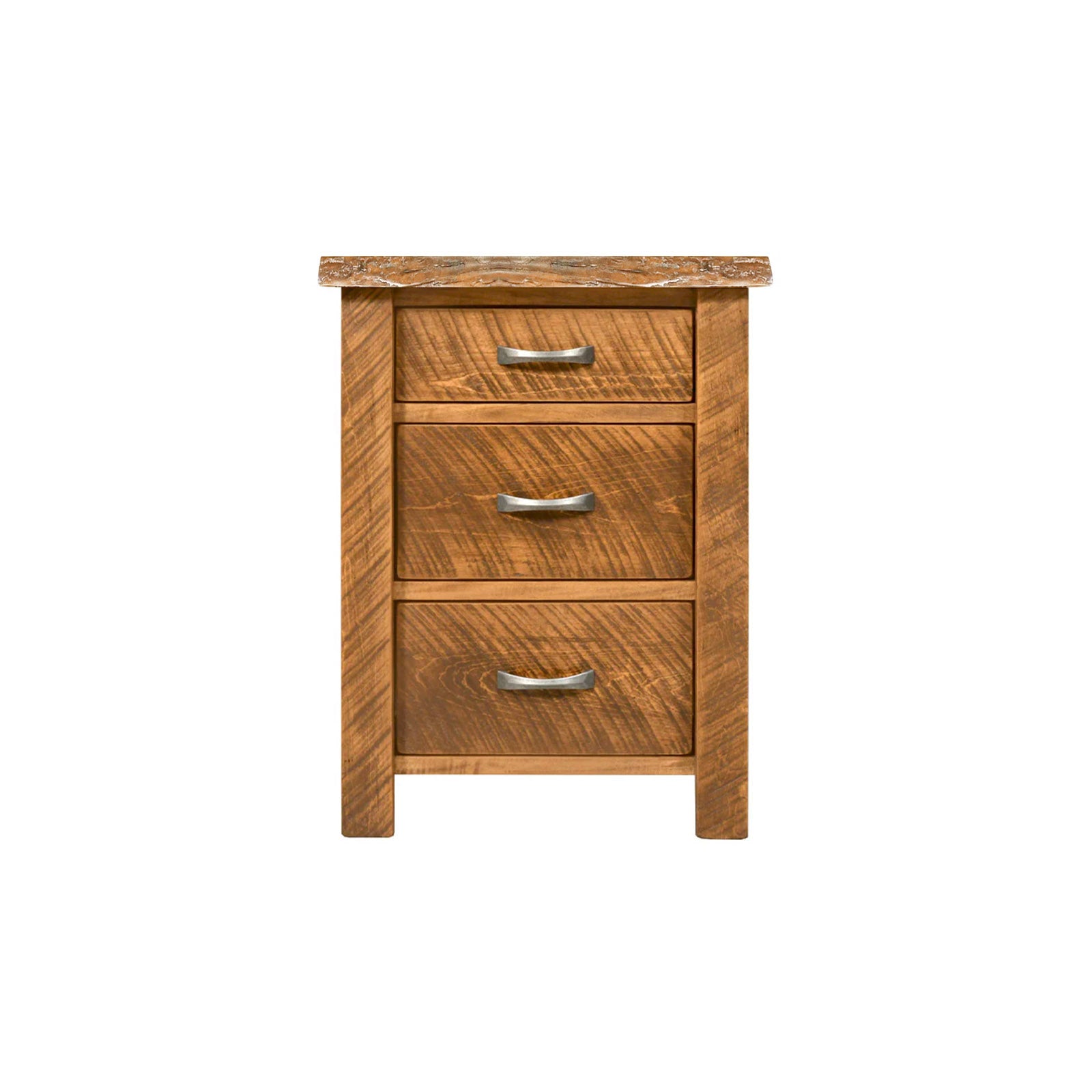 Edgewood Live Edge 3 Drawer Nightstand