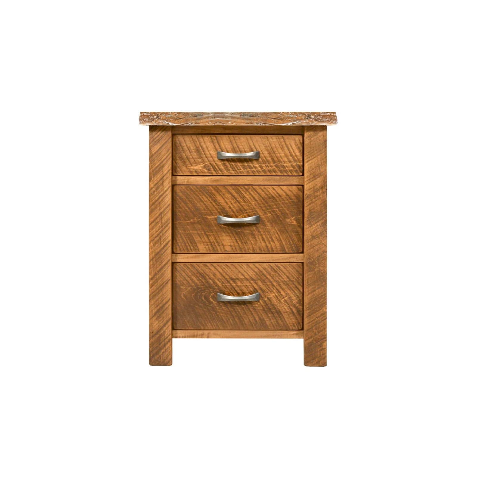 Edgewood Live Edge 3 Drawer Nightstand