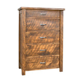 Edgewood Live Edge 5 Drawer Chest on an Angle