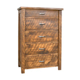 Edgewood Live Edge 5 Drawer Chest on an Angle