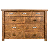 Edgewood Live Edge 9 Drawer Dresser 6 Ft Wide