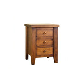 Farmhouse 3 Drawer Nightstand