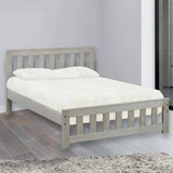 Oskar Quick Ship Bed - Full Storm Grey