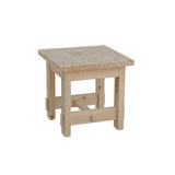 Homestead End Table Unfinished