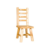 Ladder Back Log Side Chair