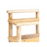 Outdoor Small Log Kitchen