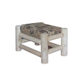 Log Ottoman with Cushion