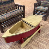 Log Sofa and Chair with Canoe Coffee Table
