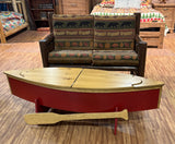 Log Sofa with Canoe Coffee Table