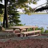 Outdoor Log Dining Table