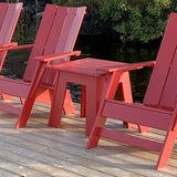Modern Adirondack Side Table on the Dock