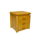 Mountain Lodge 3 Drawer Log Night Stand