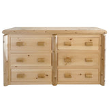 Mountain Lodge 6 Drawer Log Dresser