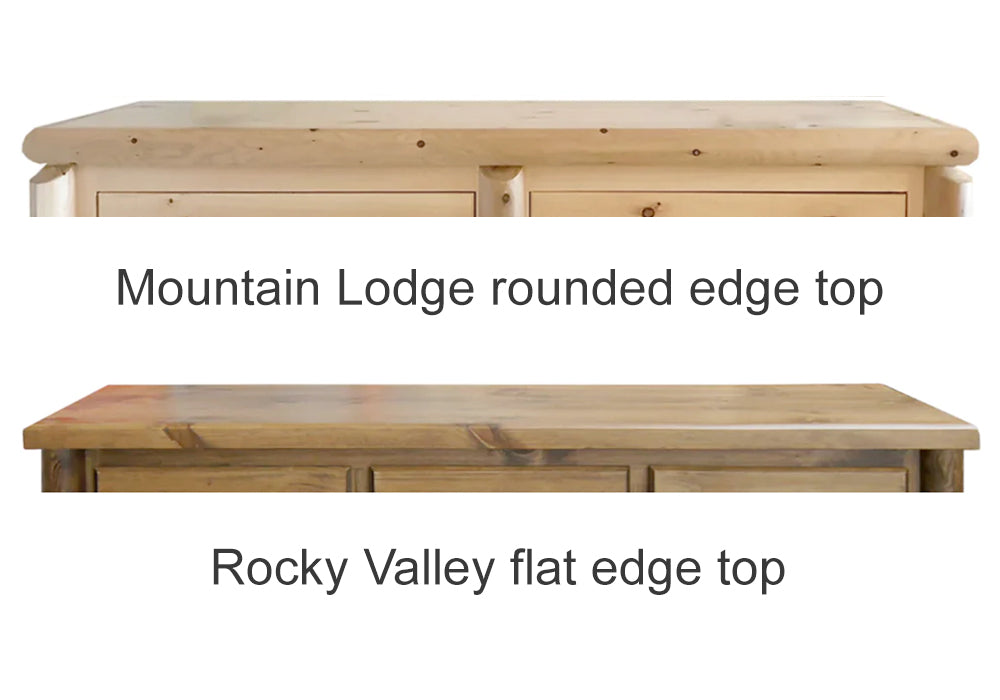 Mountain Lodge and Rocky Valley Top Edge Examples