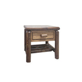 Mountain Lodge 1 Drawer Log Night Stand