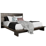 rustic platform bed