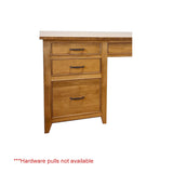 A Series Office Desk with Return and Hutch - 32" × 72"