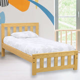 Oskar Quick Ship Bed - Single in Classic Stain