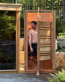 Outdoor Shower next to Pure Cube Sauna