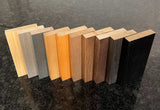Stain Samples for Maple and Pine/Cedar Wood