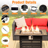 Rectangular Propane Fire Pit Table Product Details
