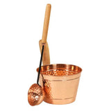 Rento Copper Sauna Bucket and Ladle