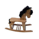 Kid's Rocking Horse with Black Hair