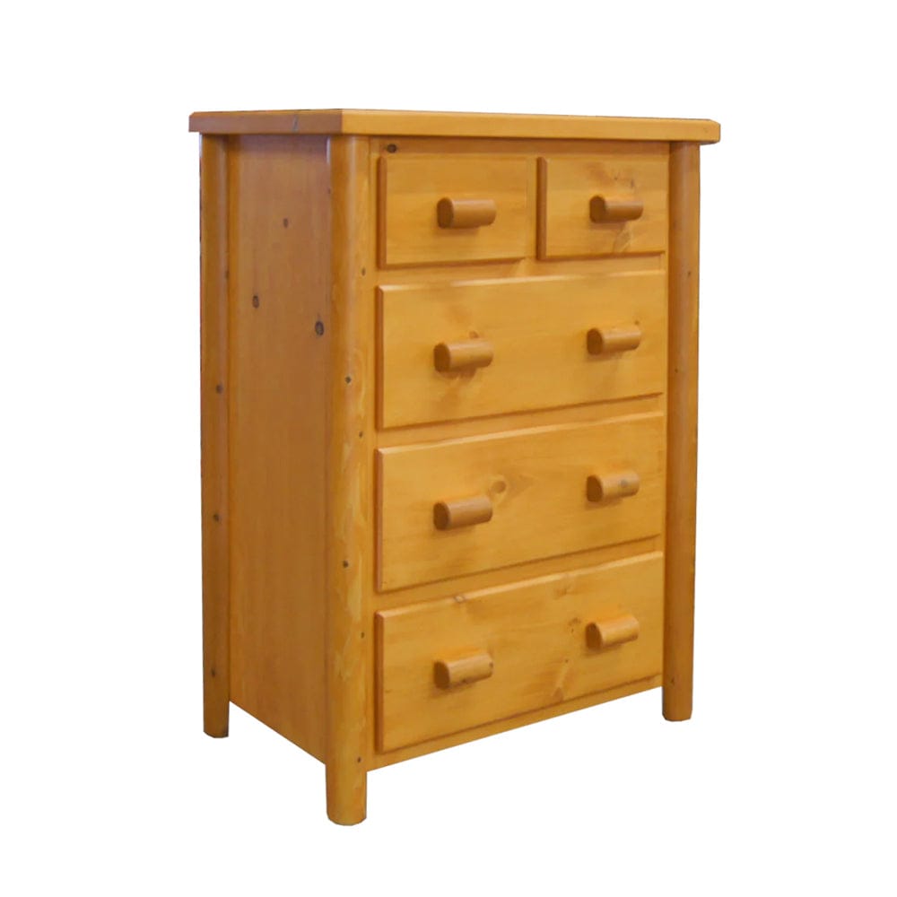 Rocky Valley 5 Drawer Log Dresser