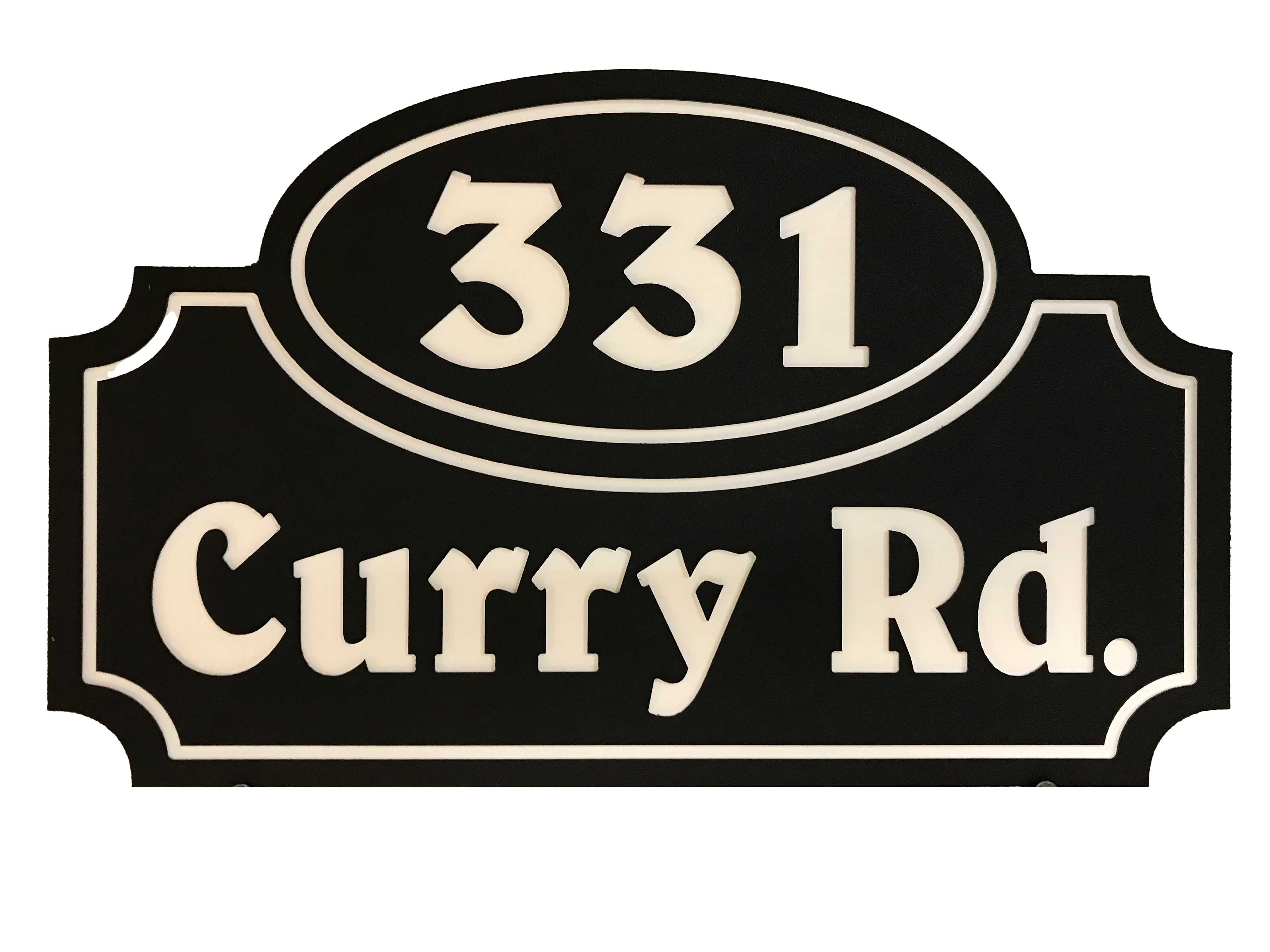 Outdoor Cottage Number Classic Sign