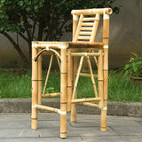 Set of Two Bamboo Tiki Bar Stools