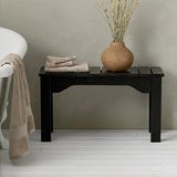 Slat Bench Vintage Black