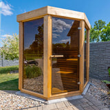 Clear Cedar Trinity Sauna Side View