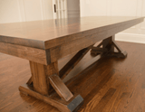 rustic dining table