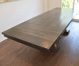 Solid wood dining table