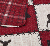 Stitched Forest Deer Quilt - (50% SALE)