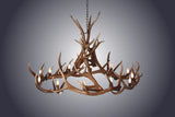 Antler Chandelier - 12 Light Elk Wagon Wheel